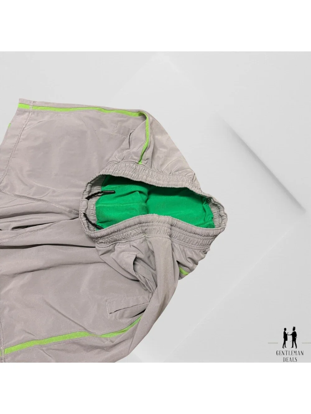 Mens Lululemon Gray Compression Shorts Lined Running Training Shorts Sz M